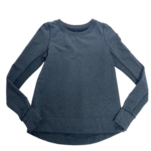 LULULEMON Exhilaration Pullover Sweatshirt Top in Charcoal Gray - Picture 6 of 9